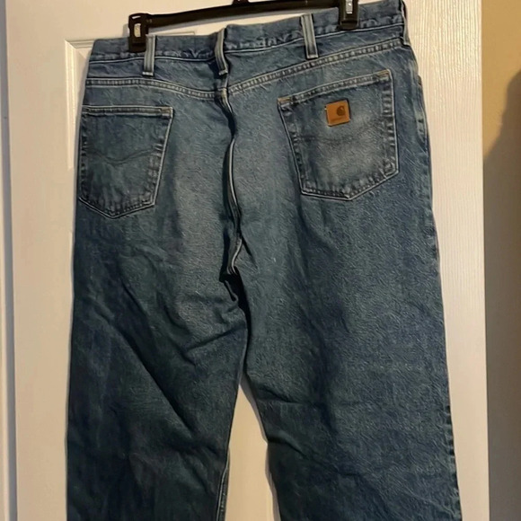 Carhartt men’s relaxed fit blue jeans size 40x34 - Picture 6 of 9
